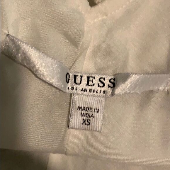 Guess strappy white and silver shirt size XS - Picture 4 of 6